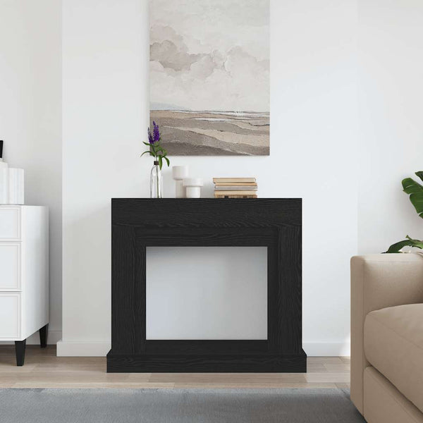 Kaminumrandung Schwarz Eiche 100cm