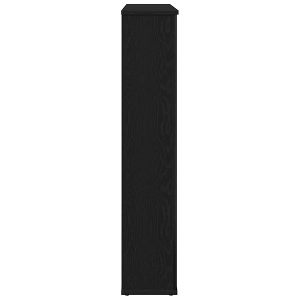 Schwarze Kaminumrandung Eichen-Optik 100cm