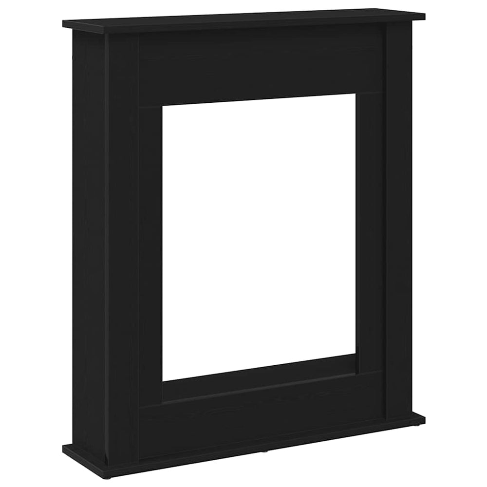 Kaminumrandung Schwarz Eiche Optik 75cm