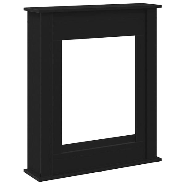 Kaminumrandung Schwarz Eiche Optik 75cm