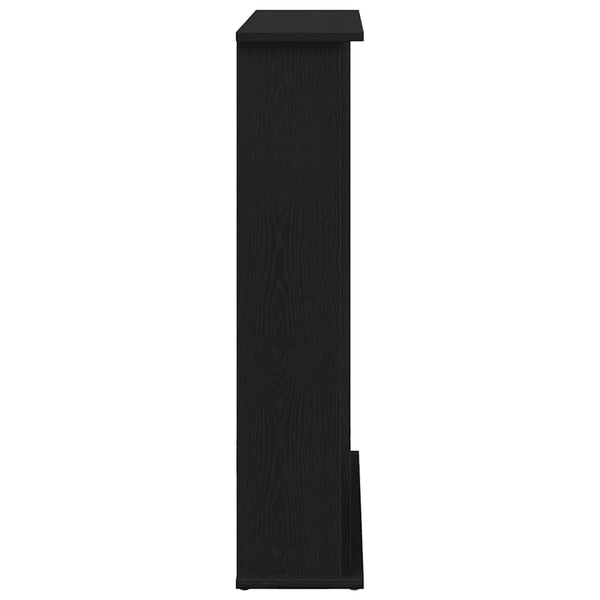 Kaminumrandung Schwarz Eiche Optik 75cm