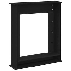 Kaminumrandung Schwarz Eiche Optik 75cm