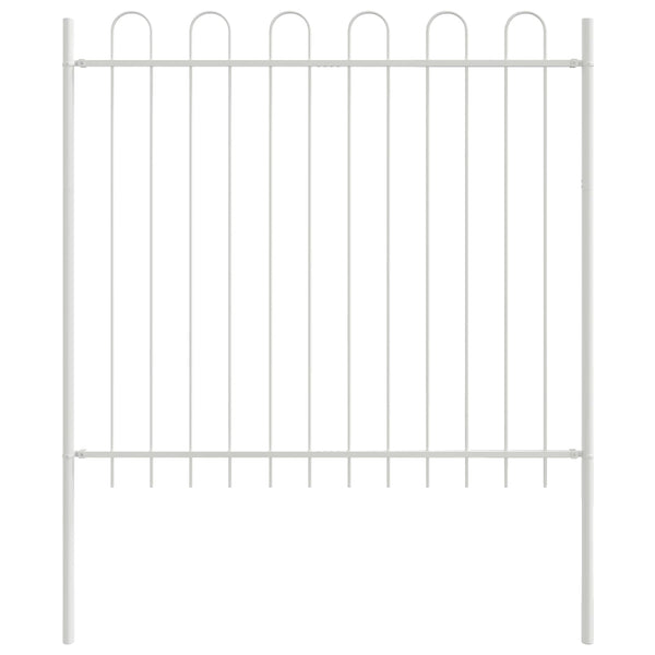Gartenzaun, 2er Set, Weiß, 3,4x1,2 m
