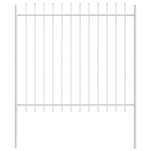 Gartenzaun, 2er-Set, Weiß, 3,4x1,5 m