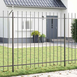 Gartenzaun 6-teilig Grau, 10,2x1,5m