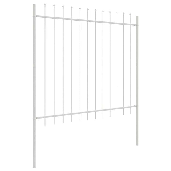 Gartenzaun Weiß, 6-teilig, 10,2x1,5m