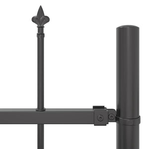 Gartenzaun Set Grau, 7-teilig, 11,9x1,5 m