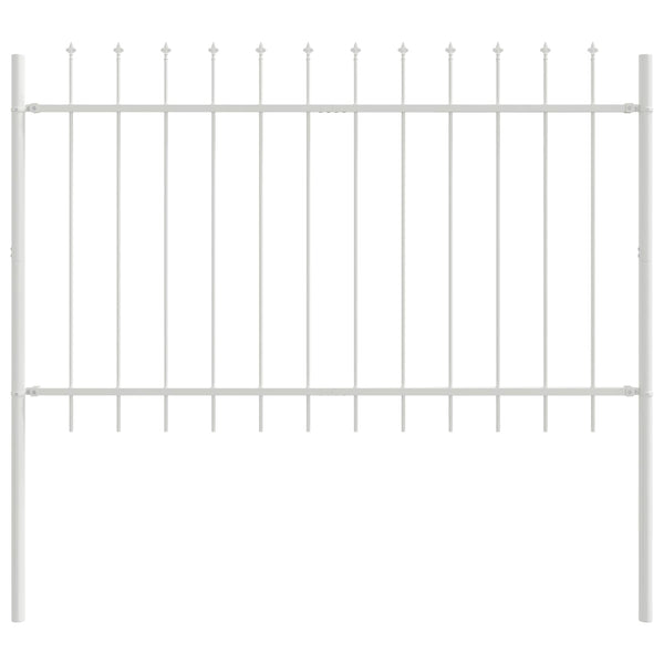 Weißer Gartenzaun, 7-teilig, 11,9 x 1,2 m