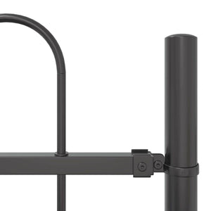 Grauer Gartenzaun, 8-teilig, 13,6 x 1,5 m