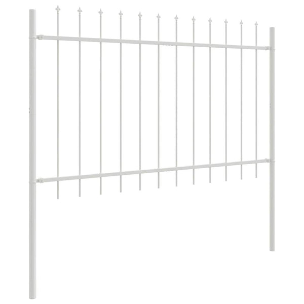 Weißer Gartenzaun, 9-teilig, 15,3 x 1,2 m