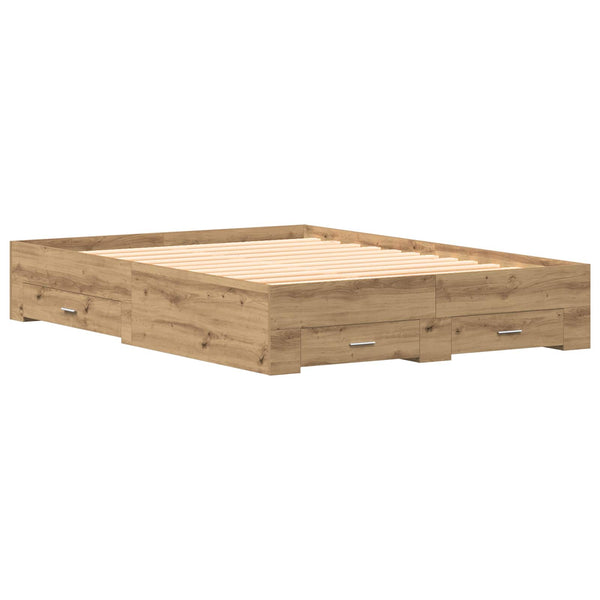 Bettrahmen Artisan-Eiche 140x190 cm