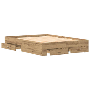 Bettrahmen Artisan-Eiche 140x190 cm