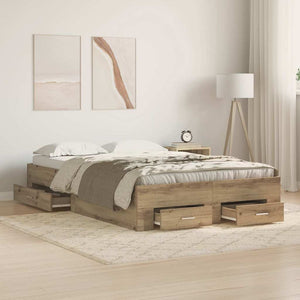 Bettrahmen Artisan-Eiche 120x190 cm