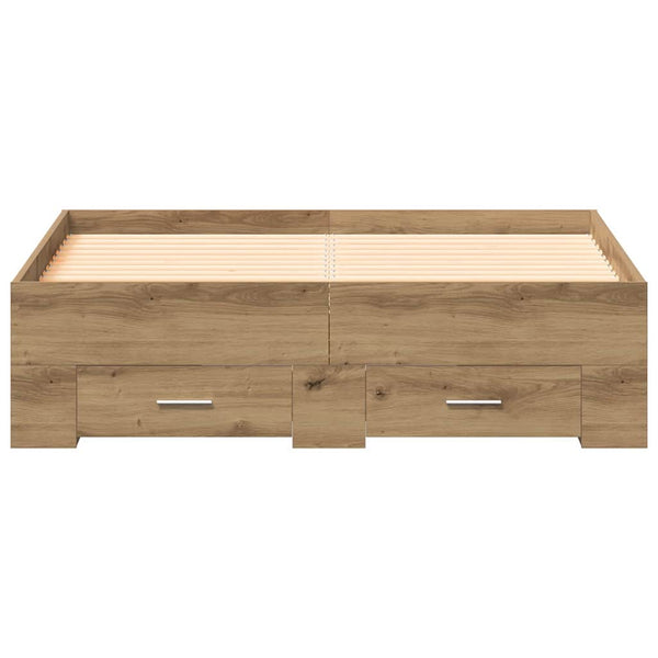 Bettrahmen Artisan-Eiche 120x190 cm