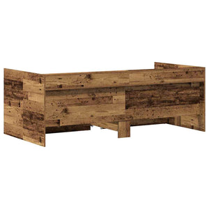 Tagesbett Altholz 100x200 cm mit Kopfteil