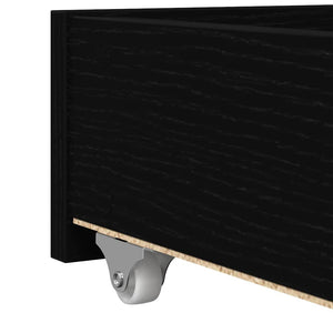Tagesbett 100x200 cm Schwarz Eichen-Optik