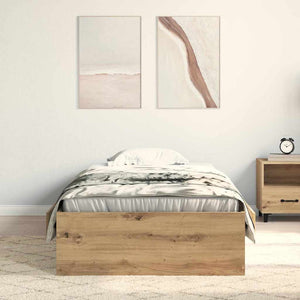 Bettrahmen Eiche 90x200 cm mit Stauraum