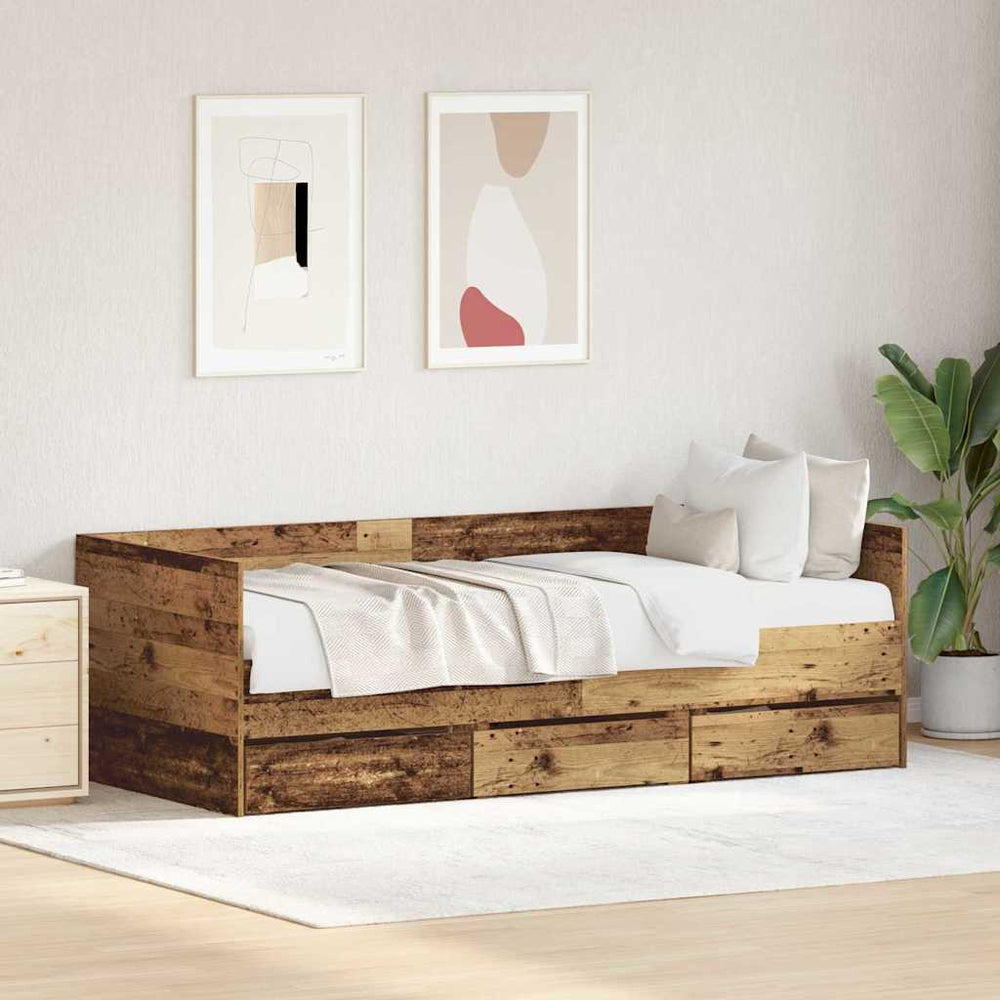 Tagesbett Altholz 90x190 cm