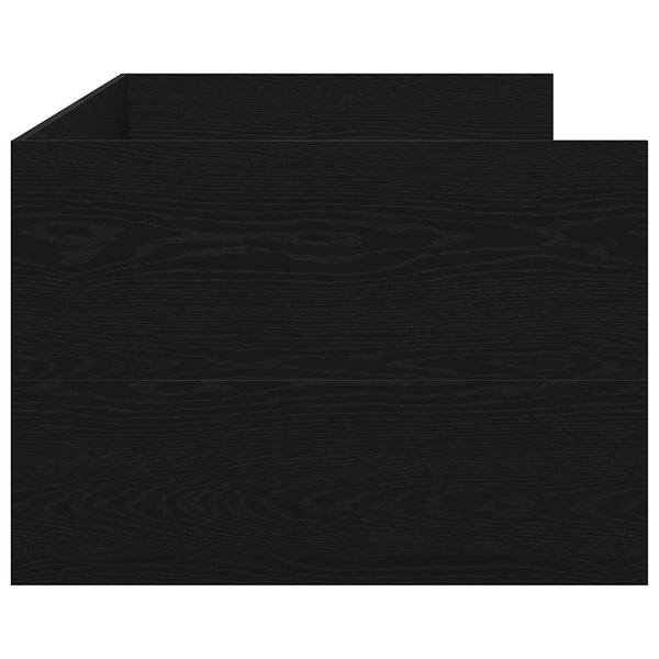 Tagesbett 90x190 cm Schwarz Eichenoptik