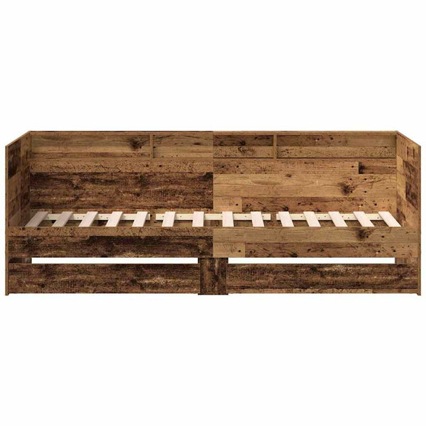 Tagesbett Altholz 75x190 cm mit Schubladen