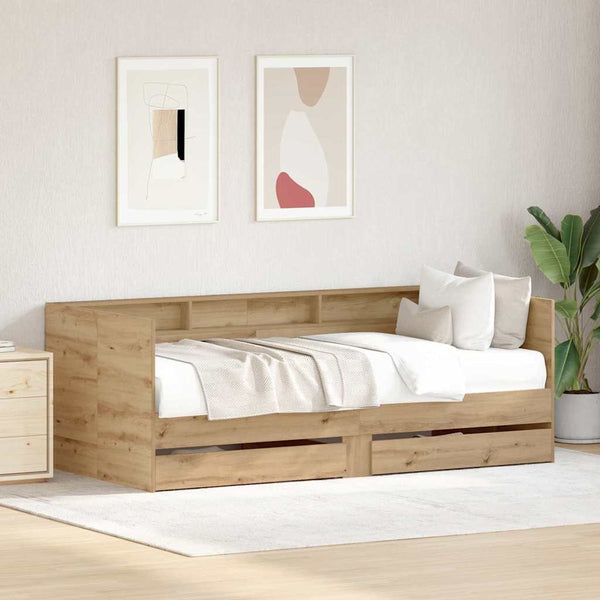 Tagesbett Artisan-Eiche 75x190 cm