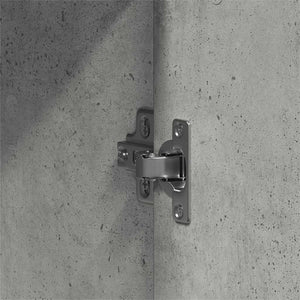 Kleiderschrank Beton Grau 189cm hoch