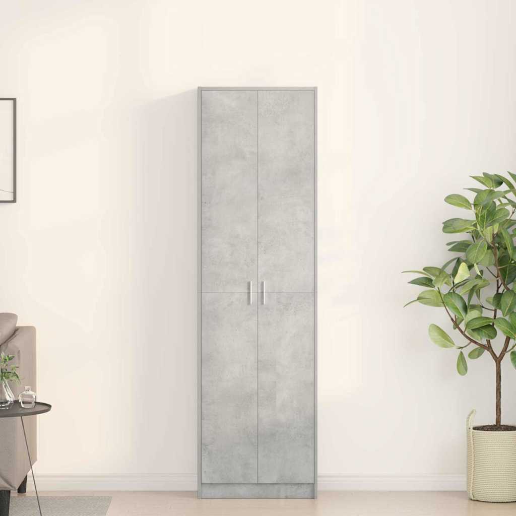 Kleiderschrank Beton Grau 189cm hoch