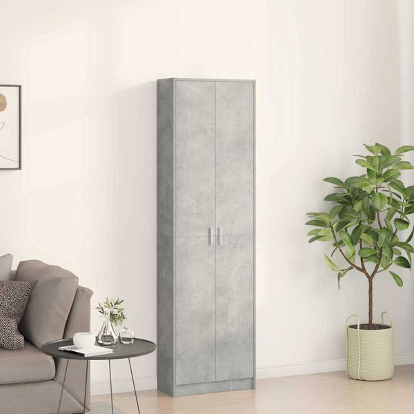 Kleiderschrank Beton Grau 189cm hoch
