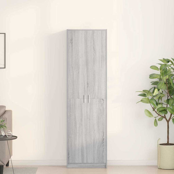 Kleiderschrank Grau Sonoma 55x25x189 cm