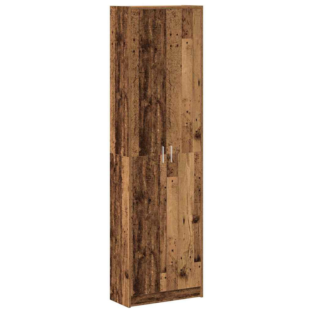 Kleiderschrank Altholz mit Regal 189cm