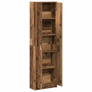 vidaXL Armoire avec étagère Bois de récupération 55 x 25 x 189 cm Bois d'ingénierie