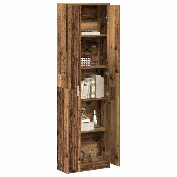vidaXL Armoire avec étagère Bois de récupération 55 x 25 x 189 cm Bois d'ingénierie
