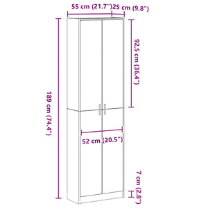 Kleiderschrank Artisan Eiche 189 cm hoch