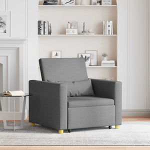 Ausziehbare Schlafcouch Dunkelgrau 90x165 cm