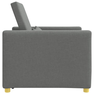 Ausziehbare Schlafcouch Dunkelgrau 90x165 cm