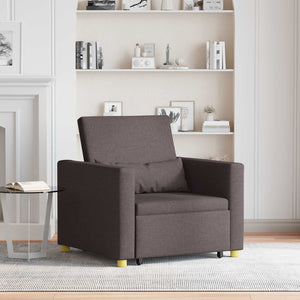Ausziehbare Schlafcouch Dunkelbraun