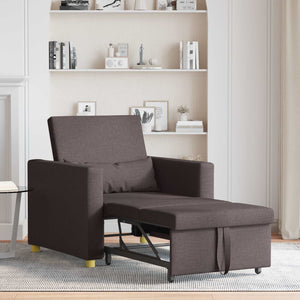 Ausziehbare Schlafcouch Dunkelbraun