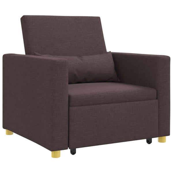 Ausziehbare Schlafcouch Dunkelbraun