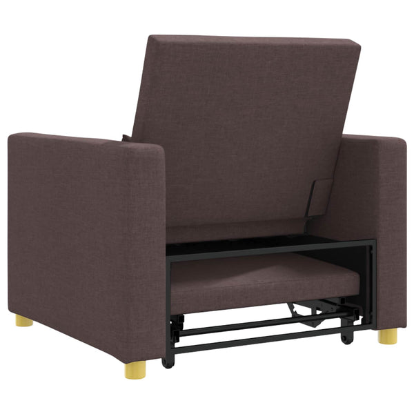 Ausziehbare Schlafcouch Dunkelbraun