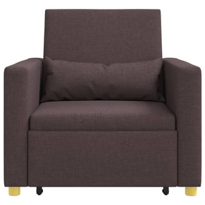 Ausziehbare Schlafcouch Dunkelbraun