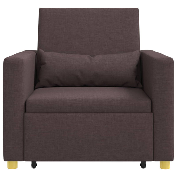 Ausziehbare Schlafcouch Dunkelbraun