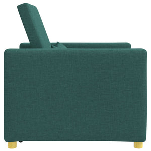 Ausziehbare Schlafcouch Dunkelgrün 90x165 cm