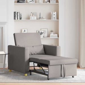 Ausziehbare Schlafcouch Taupe Einzel