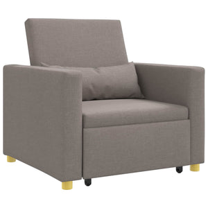 Ausziehbare Schlafcouch Taupe Einzel