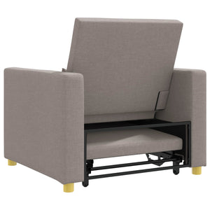 Ausziehbare Schlafcouch Taupe Einzel