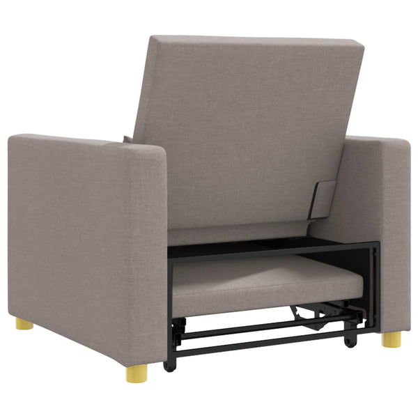 Ausziehbare Schlafcouch Taupe Einzel