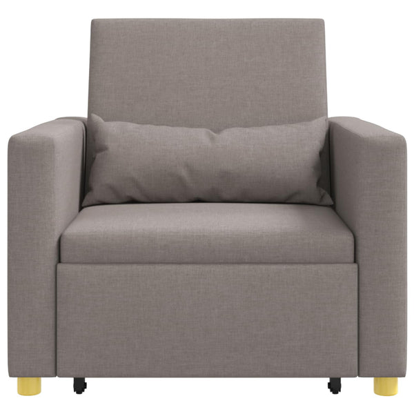 Ausziehbare Schlafcouch Taupe Einzel