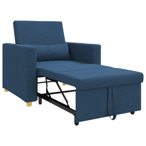Ausziehbare Schlafcouch Einzelbett Blau
