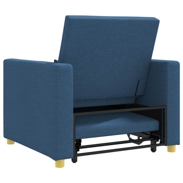 Ausziehbare Schlafcouch Einzelbett Blau