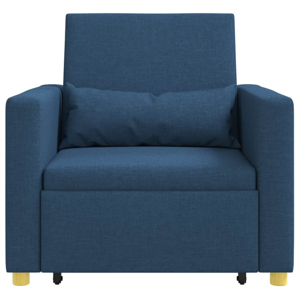 Ausziehbare Schlafcouch Einzelbett Blau